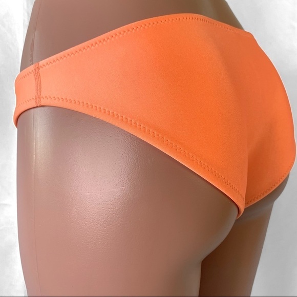 TRIANGL NEOPRENE ORANGE NEON BIKINI BOTTOM LOW RISE POOL TRAVEL SWIMWEAR MEDIUM - Picture 17 of 17